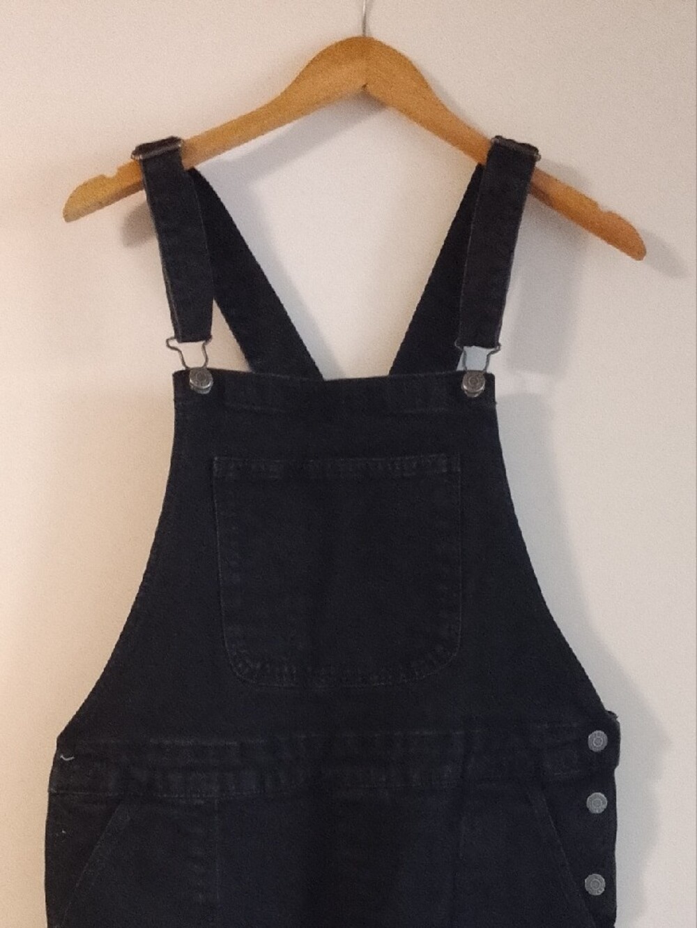 Old Navy Black Denim Women's Overalls - Picture 2 of 7